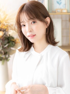 カバーヘア ブリス 志木南口駅前店(COVER HAIR bliss) 大人ガーリーミディアムレイヤー外ハネパーマA1志木20代30代40代