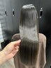 【朝のセット時間を短縮】カット＋時短ストレート＋艶カラー＋ケアTR　