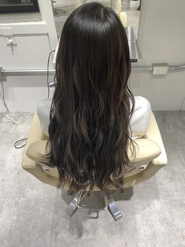 グレージュグラデーション　髪質改善　心斎橋