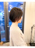 丸みショートヘア/襟足スッキリ/ショートボブ