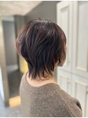 くびれショート×インナーカラー