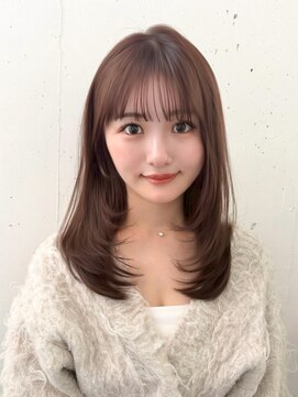 ビーチ(BEACH) 大人ガーリー 似合わせカット ミディアムレイヤーカット 韓国