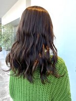 ナチュラル ヘアーデザイニング(Natural hair designing)&nbsp;ロングウェーブ/ほつれウェーブ/オリーブグレージュ/愛されヘア