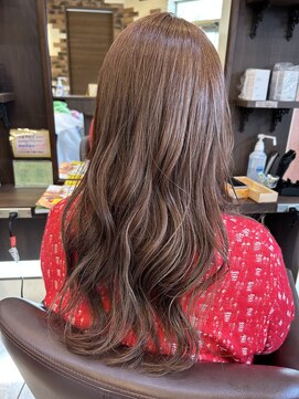 ヘアーメイク バレンタイン(hair make valentine) ピンクベージュブラウンカラー