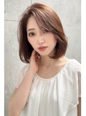 【センターパート】【内巻きボブ】20代30代40代50代
