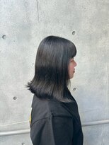 クレア 下北沢(CREA) ミルクティーブロンド/ダークブルー/デジタルパーマ/下北沢