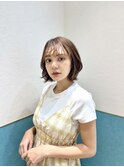 ラテグレージュ/レイヤーボブ/韓国巻き/結べるレイヤー/立川