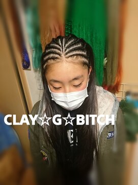 クレイジービッチ(CLAY G BITCH) 仙台cornrow 編み込み コーンロー Dance 仙台コーンロー