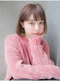 アゴラインボブでキュートカジュアル♪
