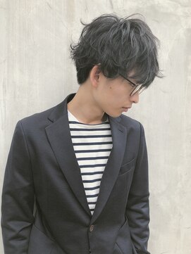 ベル 銀座並木通り店(Belle) 【寝癖風パーマ】マッシュショート＊佐野　雄基