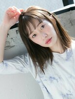 ディッセンバー 渋谷(December)&nbsp;『December』ナチュラルストレートがやっぱりかわいい鎖骨ミディ