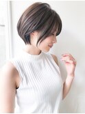 【to/na】宮崎えりな オリーブカラー小顔ひし形ボブ20代30代40代
