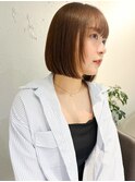 "久保田"まとまるボブ顔まわりカットワイドバング