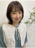 ◎小顔カットプチウルフレイヤーカットウルフカットぱっつん前髪