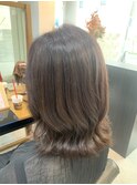 艶髪パープルグレージュカラー