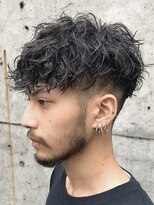 波巻きスパイラルパーママッシュショート無造作パーマ刈り上げ