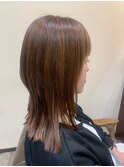イメチェン/セミロングレイヤースタイル