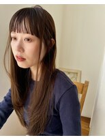 バイオレット 栄店(Violet) 春カラー ベージュカラー ぱっつん前髪 ロングレイヤー♪