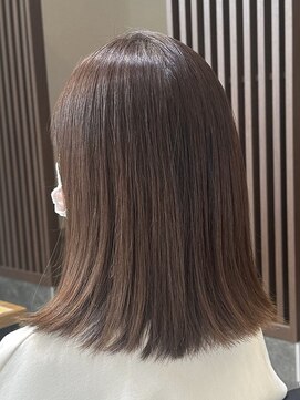 アトリエコア(Atelier Coa) 髪質改善トリートメントミルクティーベージュカラーくびれヘア