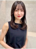 イメチェン/似合わせカット/フルバング/レッドブラウン/新宿