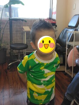 ハール(Haar)の写真/人気のキッズカット♪お子様同伴も大歓迎！ご家族でも通いやすい雰囲気&価格が魅力のアットホームサロン☆