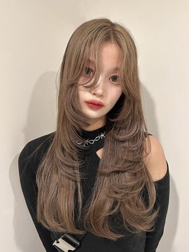 ペレ 梅田(PELE) 前髪/アンブレラカラー/こなれミディ/イメチェン/ウェーブパーマ