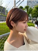 髪質改善＊うすめバング小顔ショート＊美髪【Zina高田馬場】