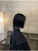 切りっぱなしボブ