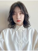 【unami】ゆるふわボブパーマ　澤田杏奈