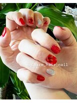 チャーム(charm)&nbsp;バレンタインネイル