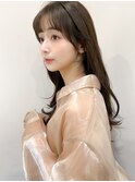 くびれヘアアプリコットオレンジ夏ヘアハイライトカラー