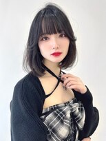 ロンド ジュルード 名古屋(Lond jeloud)&nbsp;学割U24 韓国風 ウルフ フェイスレイヤー 顔周り 前髪