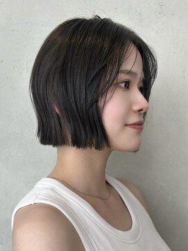 ノイ 銀座(noi) 顔周りレイヤーカットグレージュカラーくびれボブショートカット