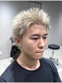 ザクザクスパイキーショートザクザクアップバングショート
