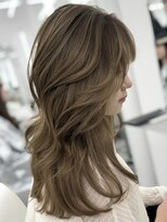 アマトウキョウスマートサロン(AMA TOKYO×Smart Salon)&nbsp;ヘーゼルベージュ　ブリーチなし　レイヤーカット　海外風