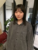 ユニコ(unico)&nbsp;地毛風カラー/ミディアム