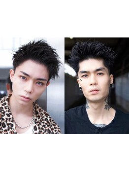 初メンズサロン歓迎◎#メンズ#フェードカット＃ニュアンスパーマ#スパイキーショート#学割U24＃men's#眉毛