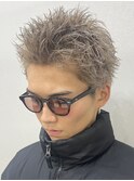 ミルクティーベージュスパイキーショート