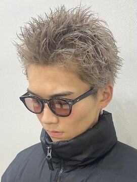 アイトーキョーリタ 渋谷(AI TOKYO Rita) ミルクティーベージュスパイキーショート