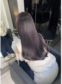 ☆ブリーチなしラベンダーカラーウォームブラウンワインレッド