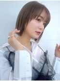 韓国顔周り/ハイレイヤーカット/ミディアムレイヤーカット/原宿