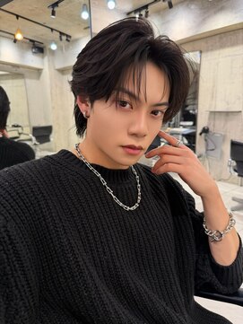 サイン メンズ 渋谷(SIGN men's) フェザーパーマダウンパーマニュアンスパーマセンターパート