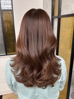 ミリ(mm) レイヤーカット ピンクブラウン カラー 韓国 髪質改善 仙台