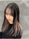 【Geek春日井】似合わせカット×インナーピンク《担当　篠原》