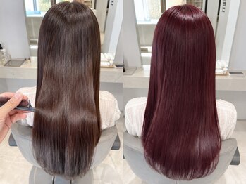 シンク オモテサンドウ(sync omotesando)の写真/丁寧なカウンセリングで髪質/クセを深掘りし、巻ける縮毛矯正/豊富な髪質改善からベストなケアをセレクト！