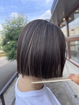エムサロン 前橋川原(emusalon)&nbsp;ワンレンボブ/カット/ハイライト