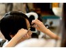 気になる眉のお手入れ、ご一緒に♪　  メンズカット＋眉カット