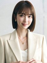 ヘアメイク アージュ 天神西通り店(HAIR MAKE age) グレージュ ミニボブ ストレート 髪質改善 ぱつっとボブ