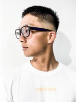 フジヤマ バーバー ショップ(FUJIYAMA BARBER SHOP)&nbsp;オールバック七三ツイストパーマコンマヘア