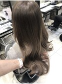 韓国風くびれカット透明感マットブラウンカラー　ヨシンモリ
